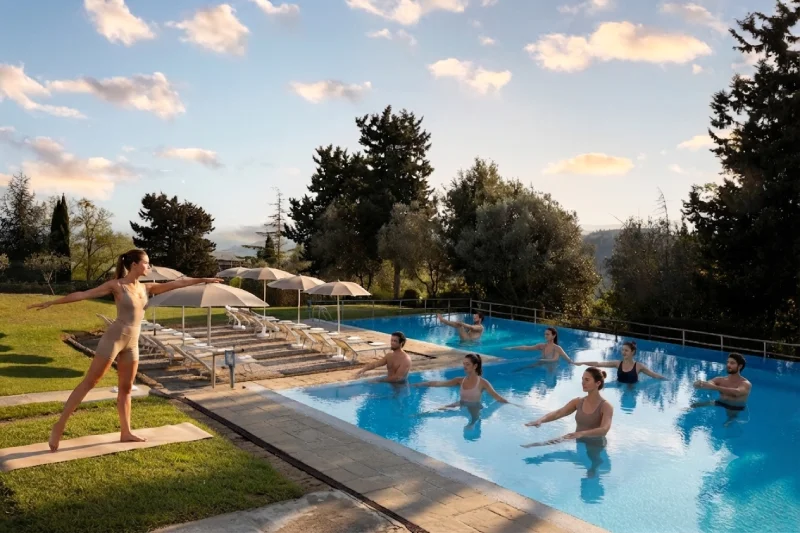 Aqua Pilates lesson - Villa San Filippo, BZAR hotels in Tuscany